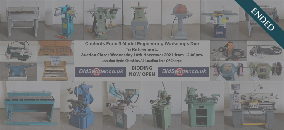 Contents From 3 Model Engineering Workshops Due To Retirement