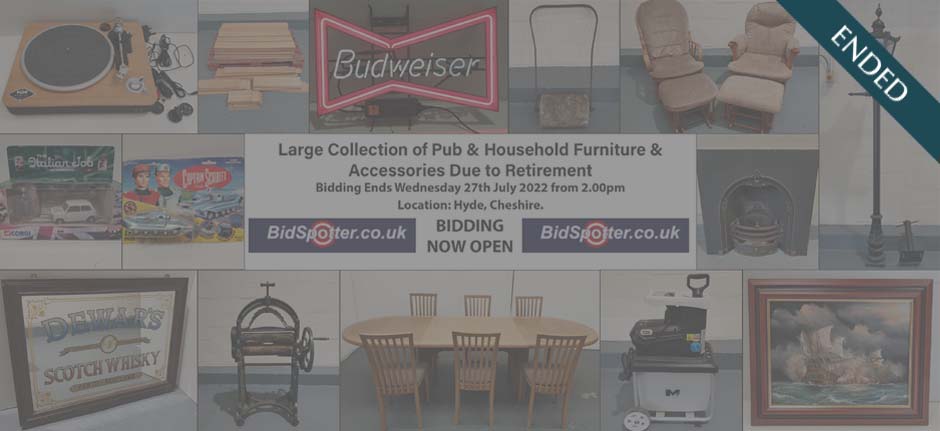 Large Collection of Pub & Household Furniture & Accessories Due to Retirement